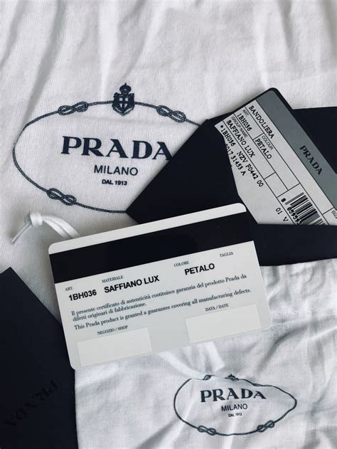 authentic prada|prada authenticity certificate card.